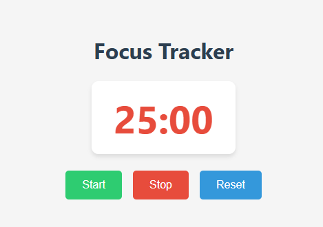 Pomodoro Timer Screenshot